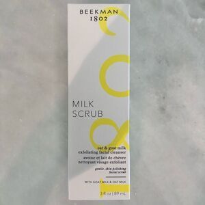 NWT Beekman 1802 Oat & Goat Milk Exfoliating Facial Cleanser Milk Scrub 89ml